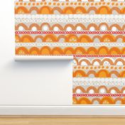 citrus slice stripe - orange