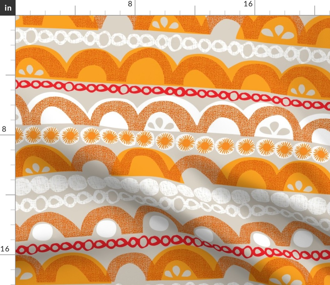 citrus slice stripe - orange