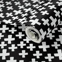 plus // black and white swiss cross baby kids nursery