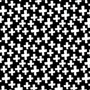 plus // black and white swiss cross baby kids nursery