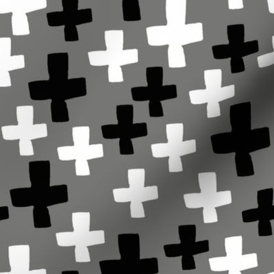 Swiss Cross - Black and White