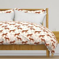 Safari Tiger - Cadmium Orange/Slate Grey/Champagne by Andrea Lauren