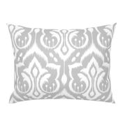 Ikat Damask Large_Silver