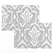 Ikat Damask Large_Silver