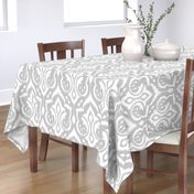 Ikat Damask Large_Silver