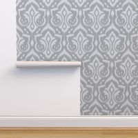 Ikat Damask Large_Silver