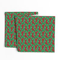 Christmas Dachshunds (Red & Green)