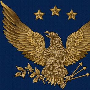 gold eagle - bright on blue