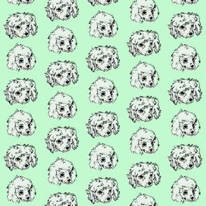 Poodle Pups | Mint | Small Scale