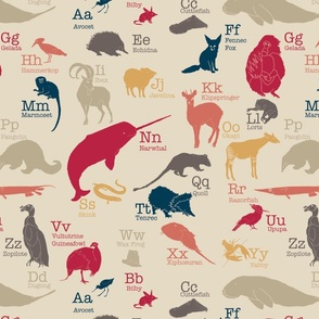 Obscure Animals Alphabet (Large)