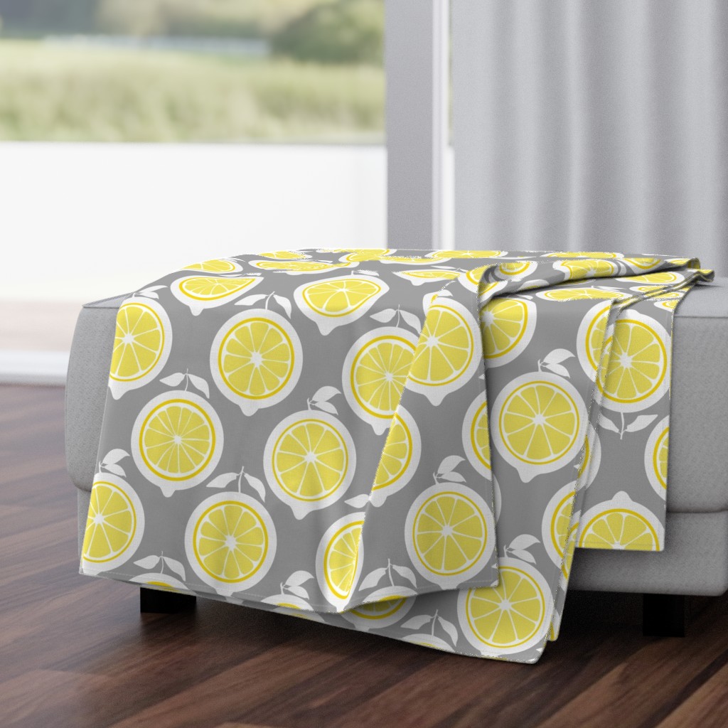  Julie's Yellow Lemon Grid XL