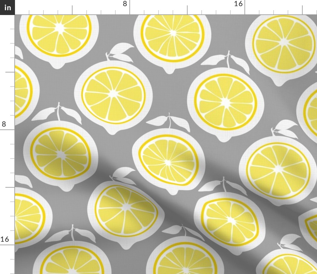  Julie's Yellow Lemon Grid XL