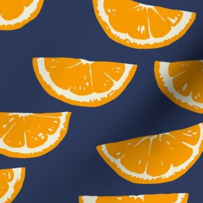 Summer Citrus - dark navy