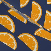 Summer Citrus - dark navy