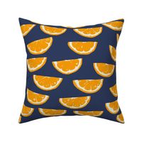 Summer Citrus - dark navy