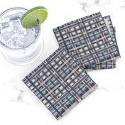 Plaid Blue/Gray Design