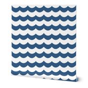 Chevron Waves in Deep Blue