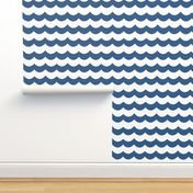 Chevron Waves in Deep Blue