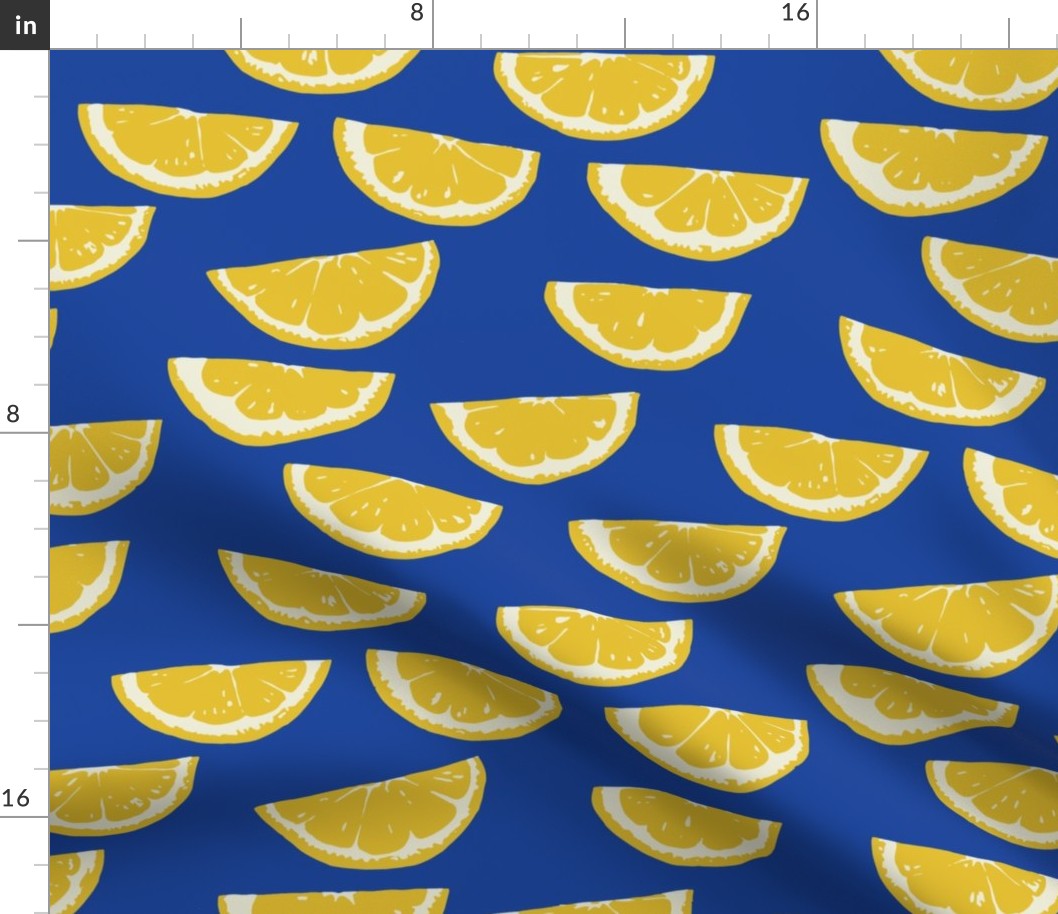 Summer Citrus - cobalt