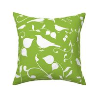 Swirly Bird Large Print Olive