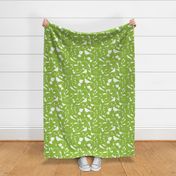 Swirly Bird Large Print Olive