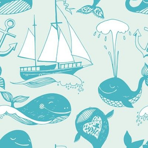 Whales and sailboats