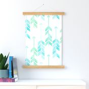 Herringbone Arrows in Blue & Green