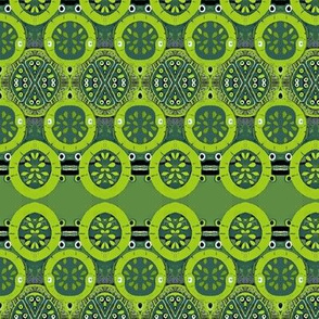 lime green motif