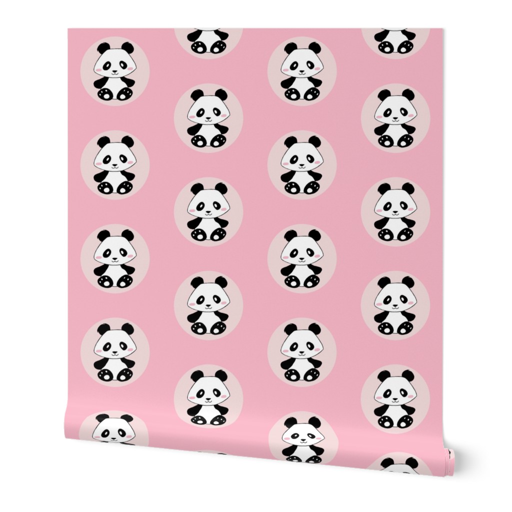 Jingjing's Panda Dots Light Pink