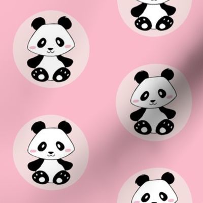 Jingjing's Panda Dots Light Pink