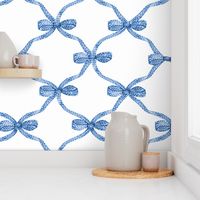 blue bow trellis