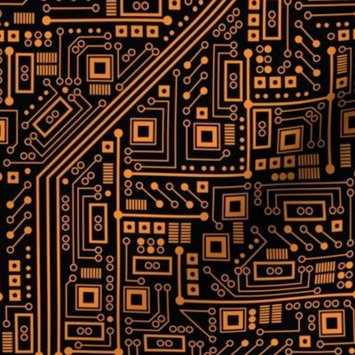 Evil Robot Circuit Board (Orange)