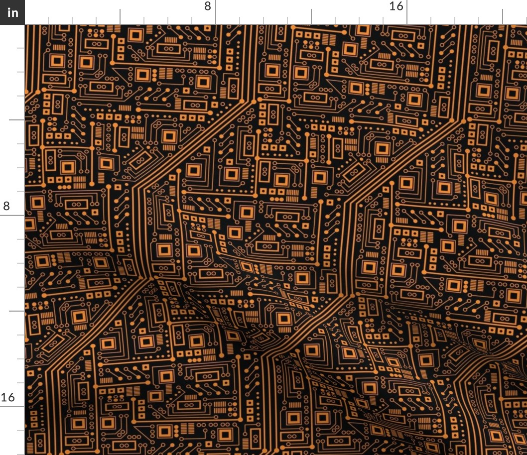 Evil Robot Circuit Board (Orange)