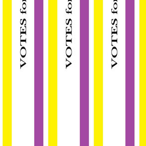 Suffragist Sash - Yellow and Violet