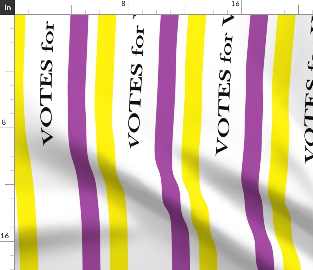 Suffragist Sash - Yellow and Violet