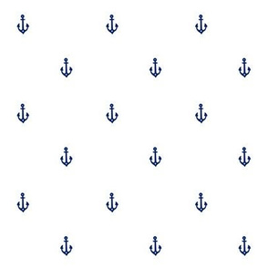Cute Little Anchors | Small Navy