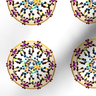 DNA Molecules 49 Mandala Polka Dots