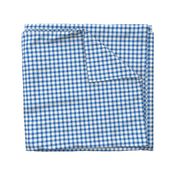 picnic gingham 1/2" squares, blue and white