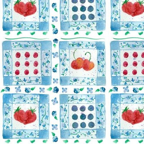 Cherries and Berries Picnic Quilt