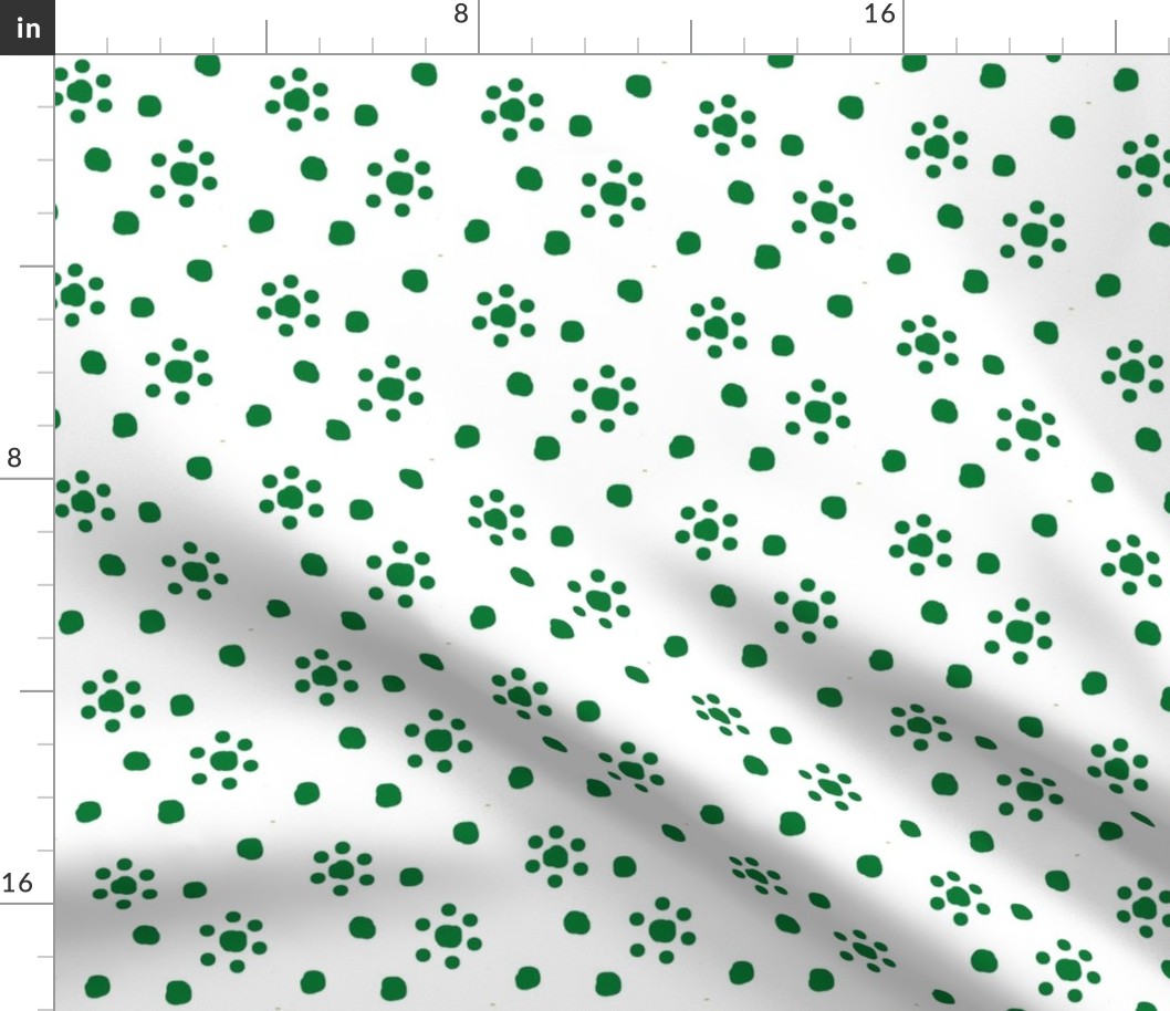 polkadots_and_flowers__green