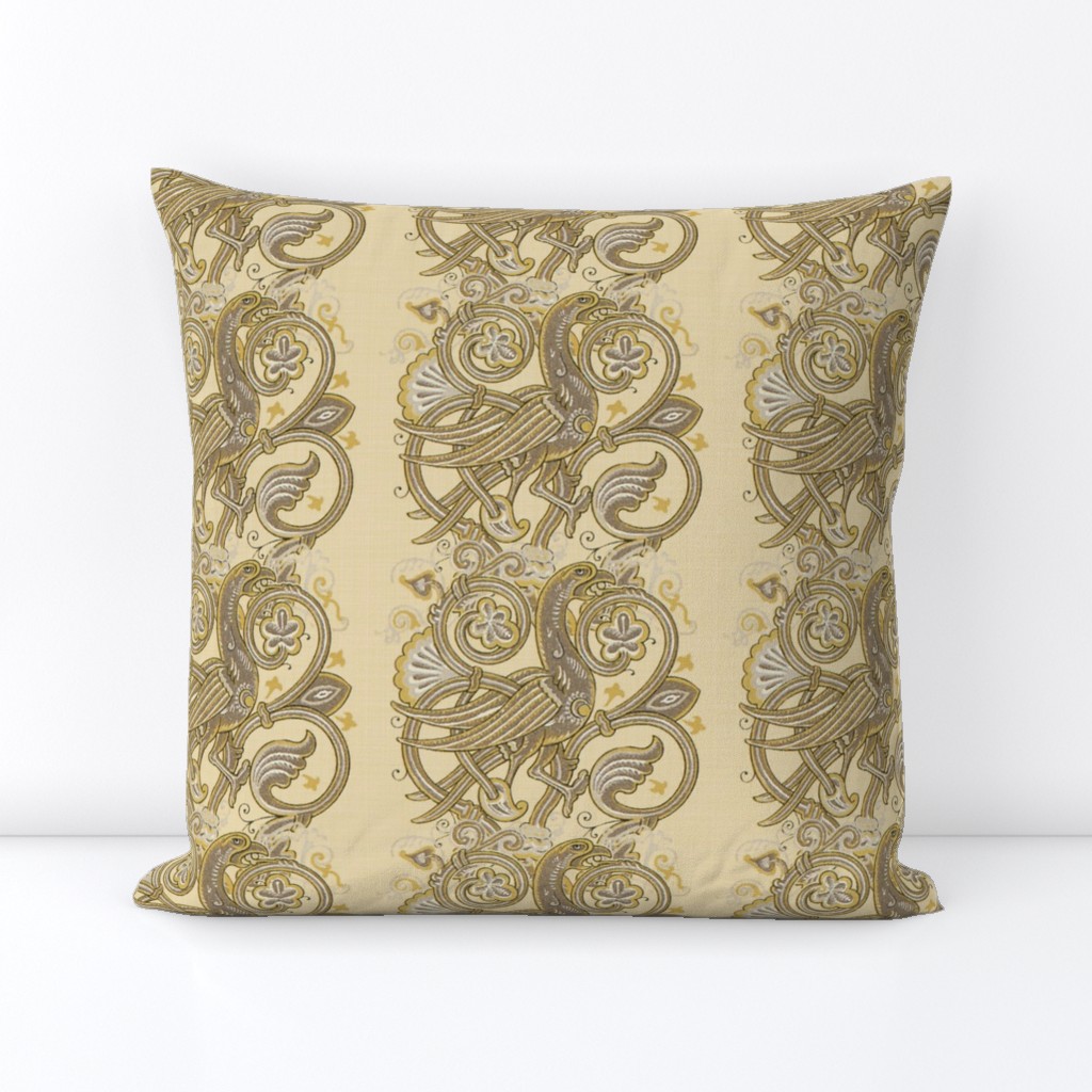 Celtic Bird ~ Beige Linen