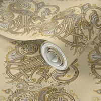 Celtic Bird ~ Beige Linen