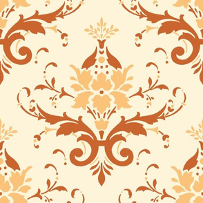 Victorian Flourish (orange)