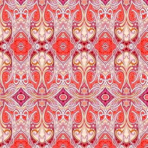 Red Paisley Nouveau 