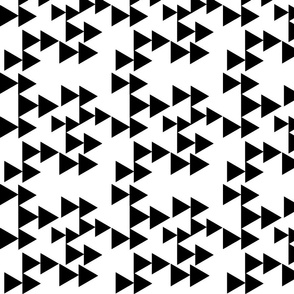 Black Geometric Triangle Arrows