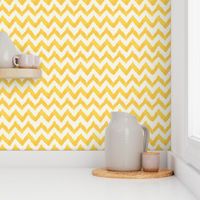 Lemon and Linen Watercolor Ikat Chevron 