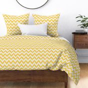 Lemon and Linen Watercolor Ikat Chevron 