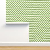 Lime and Linen Watercolor Ikat Chevron