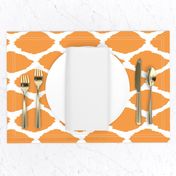 Tangerine Oval Ikat