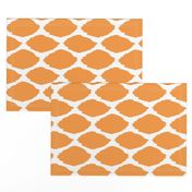 Tangerine Oval Ikat